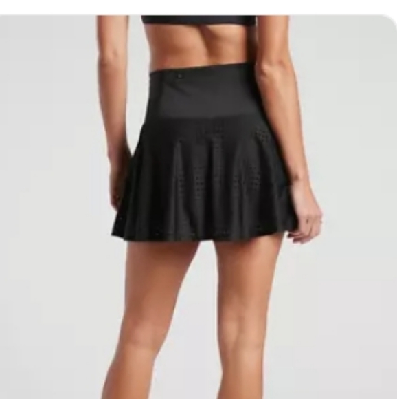 NEW ATHLETA A-GAME 14" SKIRT BLACK TENNIS SKIRT SZ XL SPORTS ATHLETIC CUTE - Picture 4 of 17